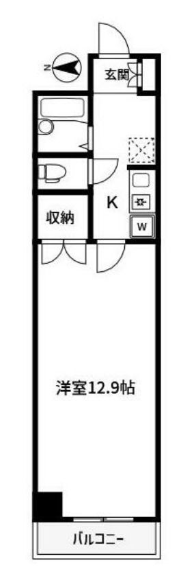 東京都港区芝３ 赤羽橋駅 1K マンション 賃貸物件詳細