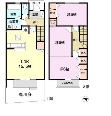 シャルマンヒルズ・イースト 1階 3LDK 賃貸物件詳細