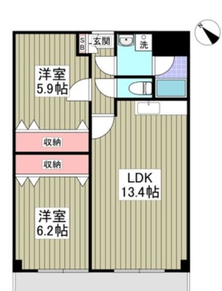 埼玉県熊谷市新堀 籠原駅 2LDK マンション 賃貸物件詳細