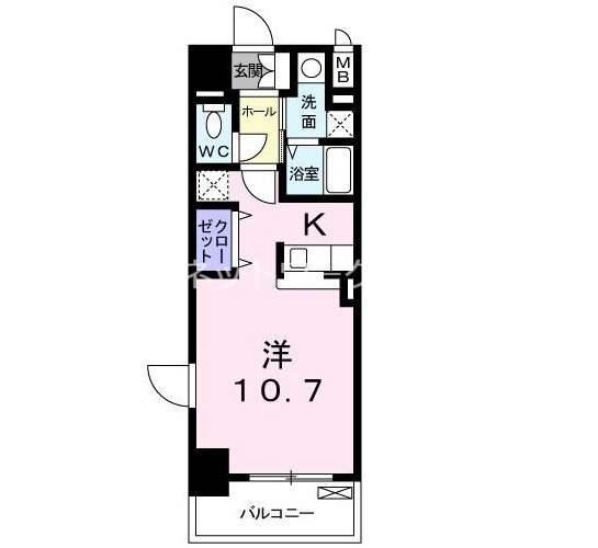 岡山県倉敷市川西町 倉敷駅 1K マンション 賃貸物件詳細