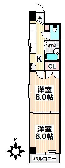 愛知県名古屋市名東区名東本通３ 星ヶ丘駅 2K マンション 賃貸物件詳細