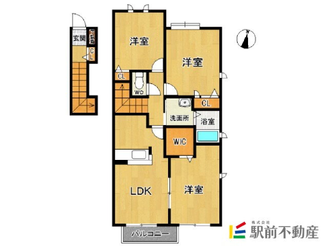福岡県筑紫野市紫７ 朝倉街道駅 3LDK アパート 賃貸物件詳細