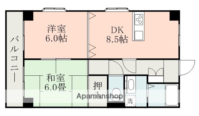 鹿児島県鹿児島市東谷山３ 谷山駅 2DK マンション 賃貸物件詳細