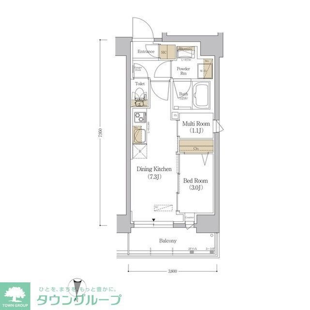 東京都新宿区市谷本村町 市ケ谷駅 2DK マンション 賃貸物件詳細
