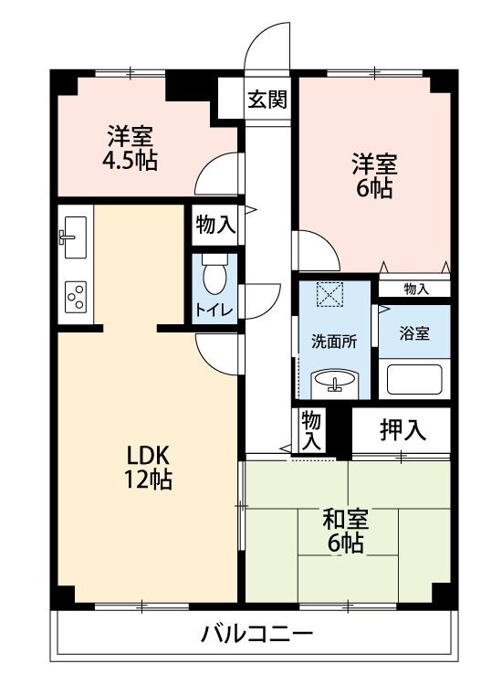 埼玉県所沢市東住吉 所沢駅 3LDK マンション 賃貸物件詳細