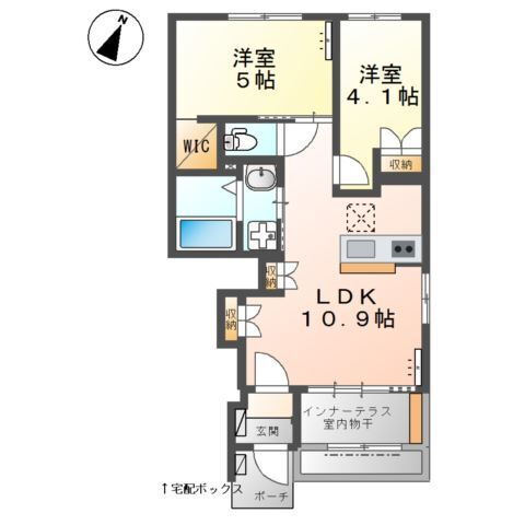 栃木県足利市堀込町 野州山辺駅 2LDK アパート 賃貸物件詳細