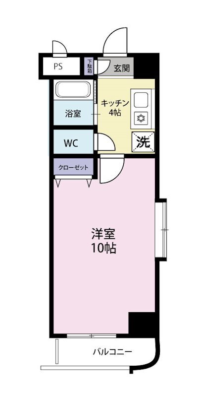 福岡県北九州市小倉北区清水４ 南小倉駅 1K マンション 賃貸物件詳細