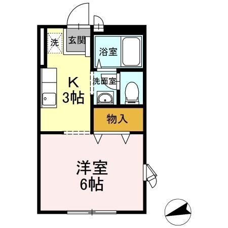 神奈川県横浜市鶴見区東寺尾６ 生麦駅 1K アパート 賃貸物件詳細