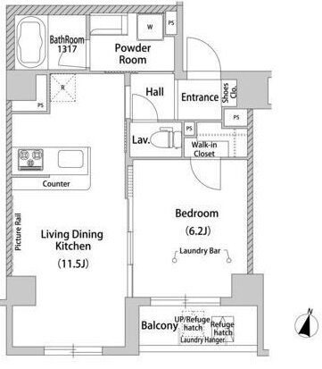 東京都目黒区柿の木坂２ 都立大学駅 1LDK マンション 賃貸物件詳細
