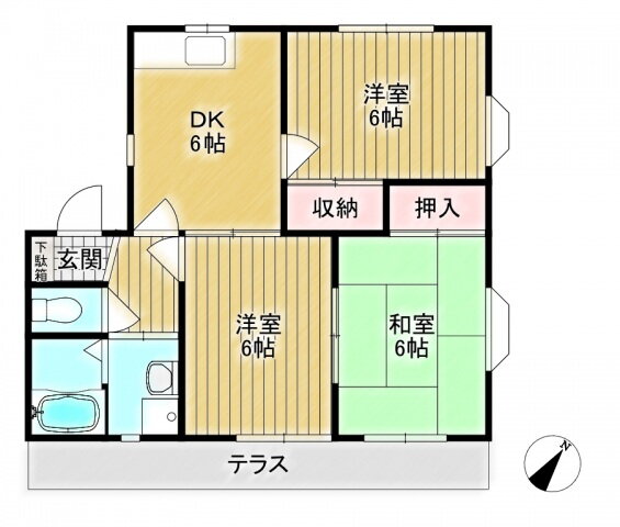埼玉県さいたま市見沼区東大宮１ 東大宮駅 3DK アパート 賃貸物件詳細