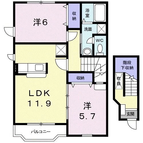 和歌山県橋本市しらさぎ台 御幸辻駅 2LDK アパート 賃貸物件詳細