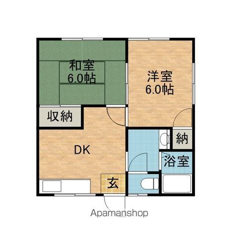 茨城県鹿嶋市神野２ 鹿島神宮駅 2DK アパート 賃貸物件詳細
