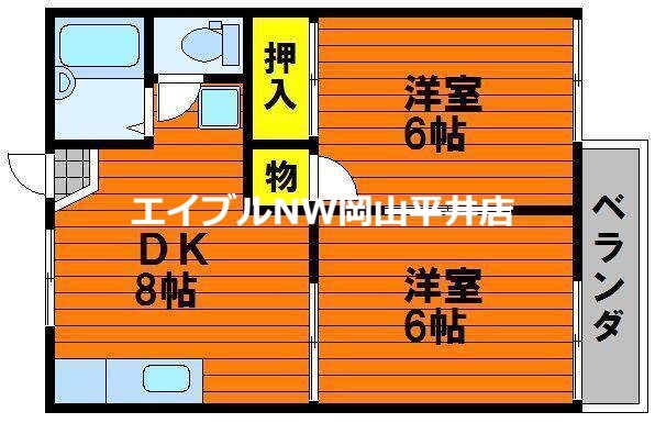 岡山県岡山市東区瀬戸町瀬戸 瀬戸駅 2DK アパート 賃貸物件詳細