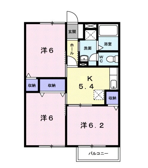 レジュール木船２ 2階 3K 賃貸物件詳細