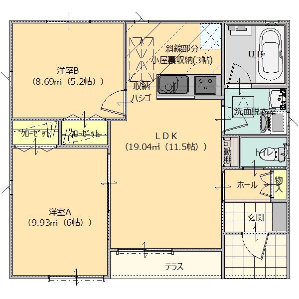 栃木県足利市大沼田町 富田駅 2LDK 一戸建て 賃貸物件詳細