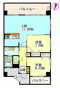 サウスヒルズＡｃｉｔｙＩＩ 3階 2LDK 賃貸物件詳細