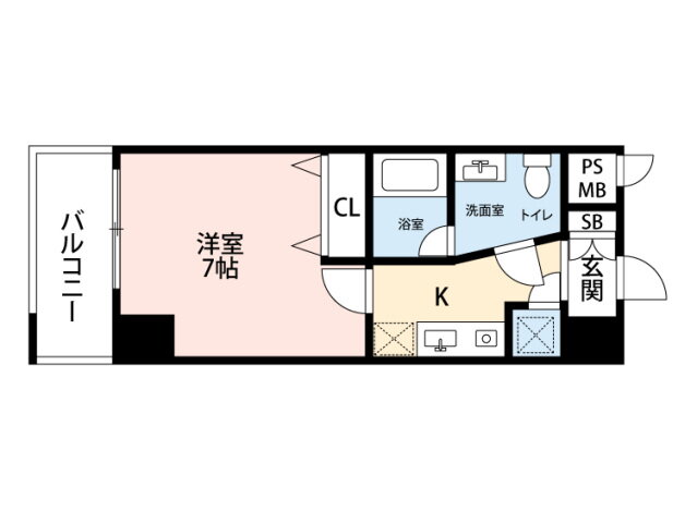 福岡県福岡市博多区中呉服町 祇園駅 1K マンション 賃貸物件詳細