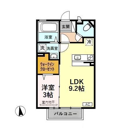 富山県高岡市上関 新高岡駅 1LDK アパート 賃貸物件詳細