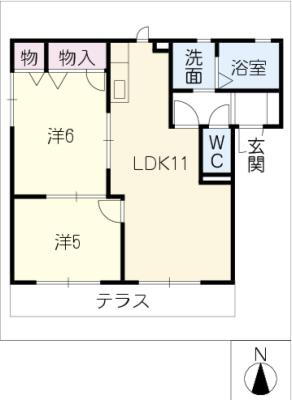 愛知県稲沢市平和町西光坊宮西 丸渕駅 2LDK アパート 賃貸物件詳細