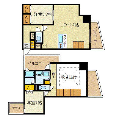 Ｗ．Ｏ．Ｂ　ＨＯＮＭＡＣＨＩ－ＷＥＳＴ 9階 2LDK 賃貸物件詳細