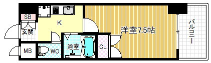 大阪府大阪市北区天満橋１ 桜ノ宮駅 1K マンション 賃貸物件詳細