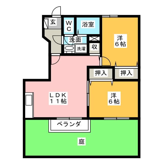 愛知県一宮市木曽川町門間字西出 新木曽川駅 2LDK アパート 賃貸物件詳細