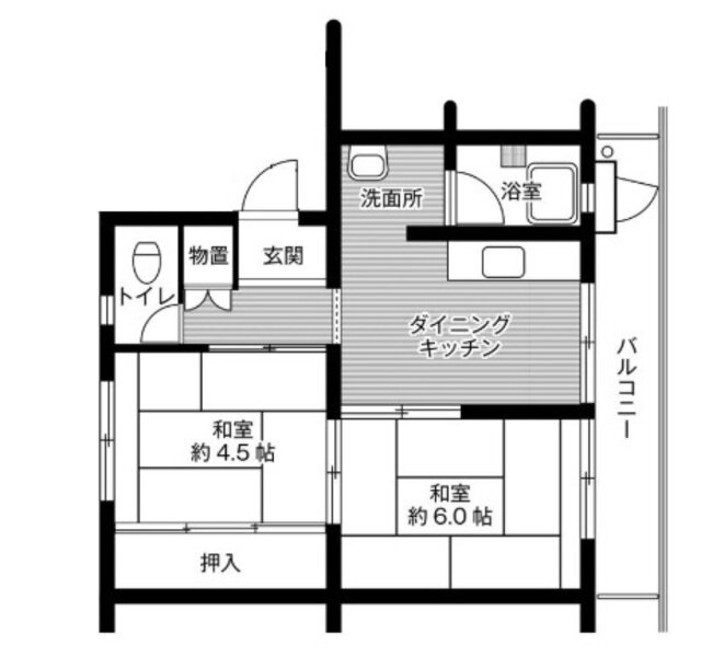 神奈川県平塚市下島 伊勢原駅 2DK マンション 賃貸物件詳細