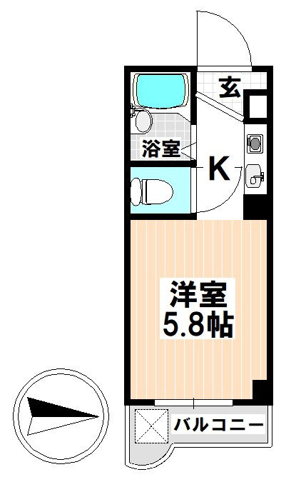 愛知県名古屋市瑞穂区津賀田町２ 瑞穂運動場西駅 1K マンション 賃貸物件詳細