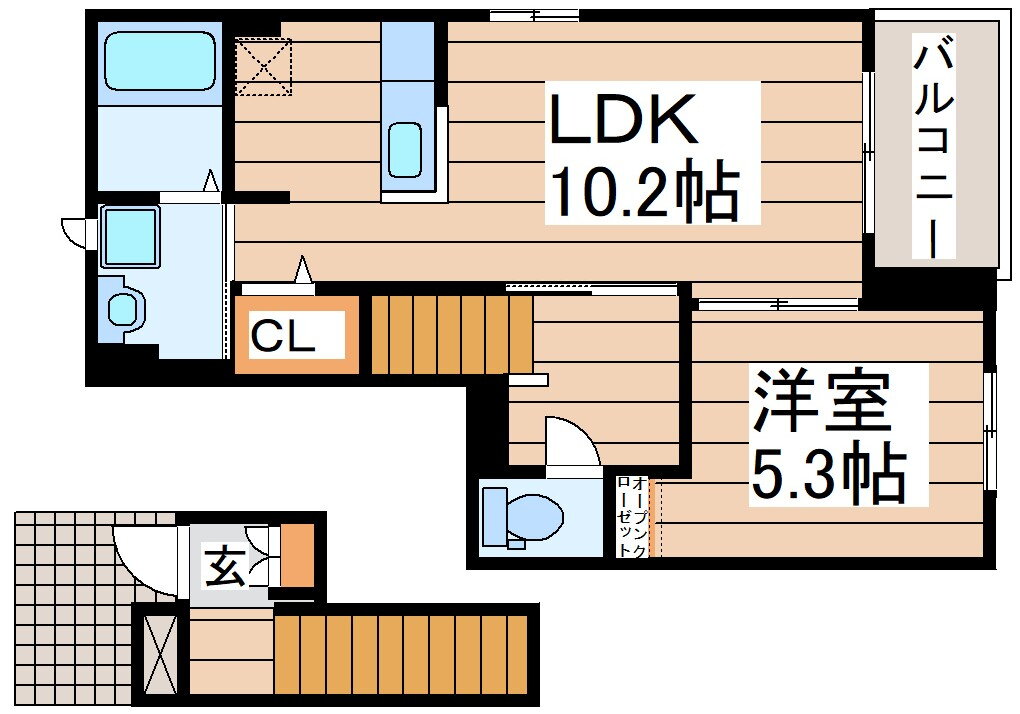 宮城県塩竈市赤坂 塩釜駅 1LDK アパート 賃貸物件詳細