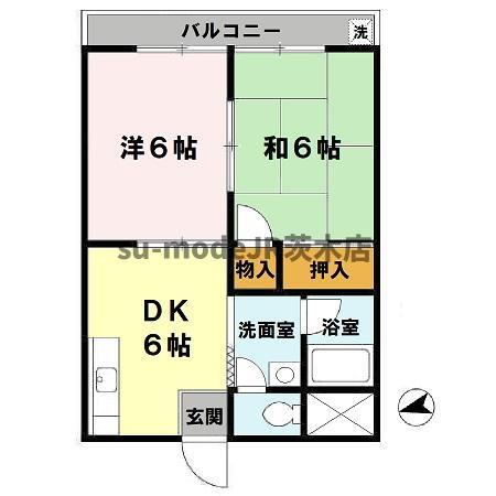 大阪府吹田市岸部北３ 岸辺駅 2DK アパート 賃貸物件詳細