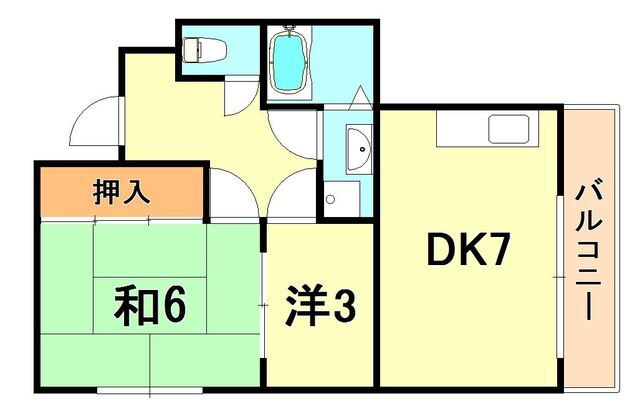兵庫県神戸市長田区大谷町３ 西代駅 2DK マンション 賃貸物件詳細
