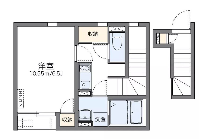 神奈川県横浜市栄区鍛冶ケ谷２ 本郷台駅 1K アパート 賃貸物件詳細