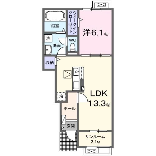 栃木県佐野市富岡町 佐野駅 1LDK アパート 賃貸物件詳細