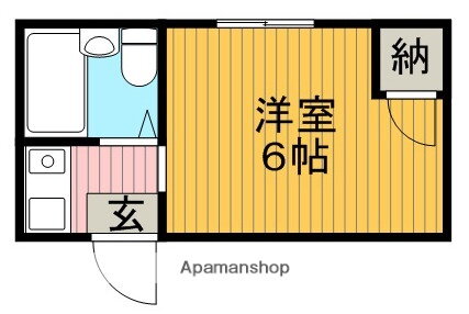 宮山ハイツ 1階 1K 賃貸物件詳細
