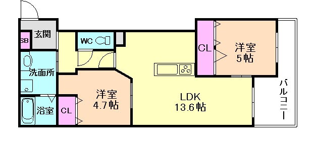 大阪府大阪市福島区鷺洲２ 福島駅 2LDK マンション 賃貸物件詳細