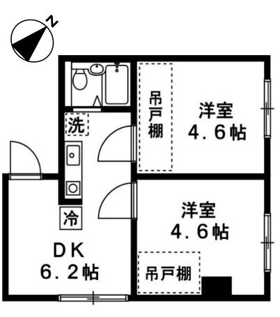 東京都杉並区南荻窪２ 荻窪駅 2DK マンション 賃貸物件詳細