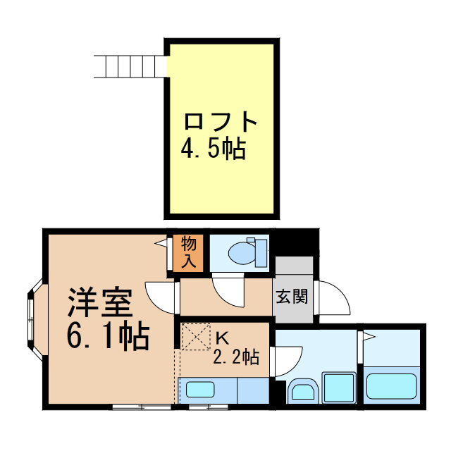 愛知県春日井市不二ガ丘１ 神領駅 ワンルーム アパート 賃貸物件詳細
