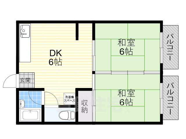 大阪府高槻市富田町６ 総持寺駅 2DK アパート 賃貸物件詳細