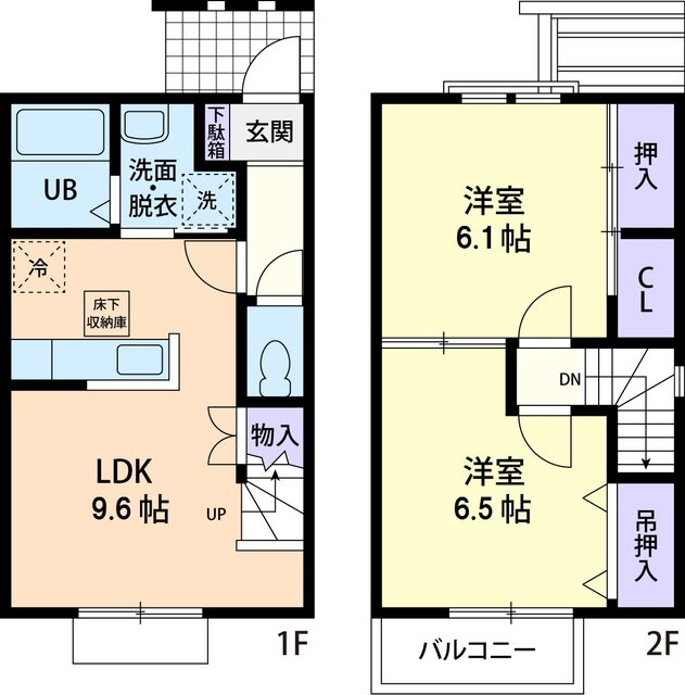 Ｌｏｇｅｍｅｎｔｓ　Ｇｅｎｔｉｌｌｅ　Ａ 1階 2DK 賃貸物件詳細