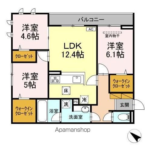 フローレンス・ガーデン 1階 3LDK 賃貸物件詳細