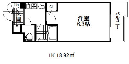 エステムコート新神戸エリタージュ 8階 1K 賃貸物件詳細