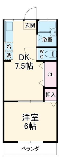 西所コーポ 2階 1DK 賃貸物件詳細