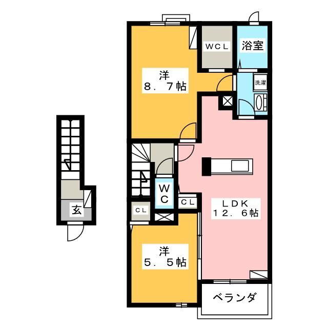 神奈川県横浜市栄区中野町 大船駅 2LDK アパート 賃貸物件詳細