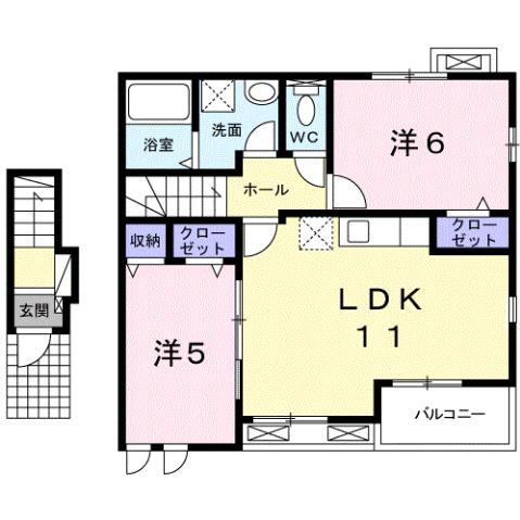 埼玉県北足立郡伊奈町栄６ 志久駅 2LDK アパート 賃貸物件詳細