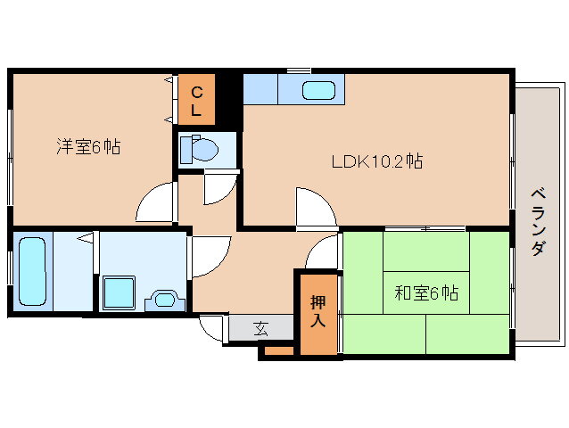 奈良県五條市今井３ 五条駅 2LDK アパート 賃貸物件詳細