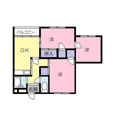 広島県尾道市新浜２ 尾道駅 3DK マンション 賃貸物件詳細