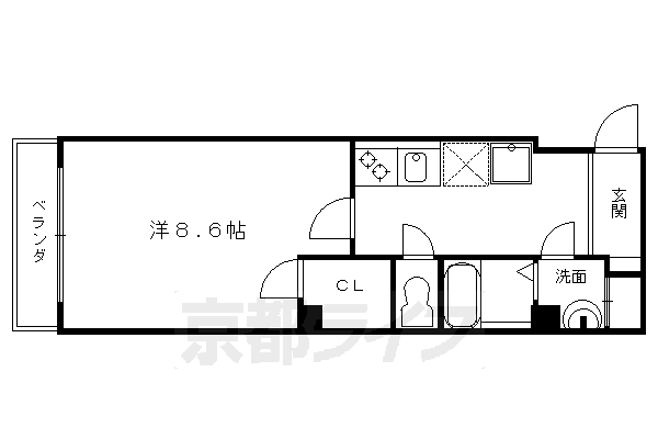 京都府京都市下京区廿人講町 京都駅 1K マンション 賃貸物件詳細