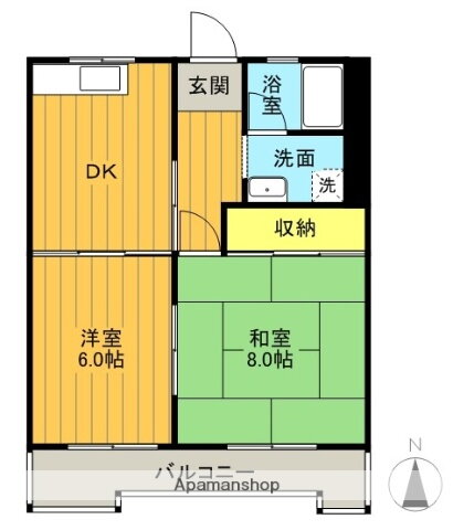福島県郡山市名郷田１ 郡山駅 2DK マンション 賃貸物件詳細