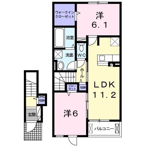 茨城県石岡市旭台１ 石岡駅 2LDK アパート 賃貸物件詳細