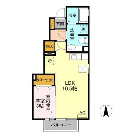 栃木県宇都宮市宮原３ 南宇都宮駅 1LDK アパート 賃貸物件詳細